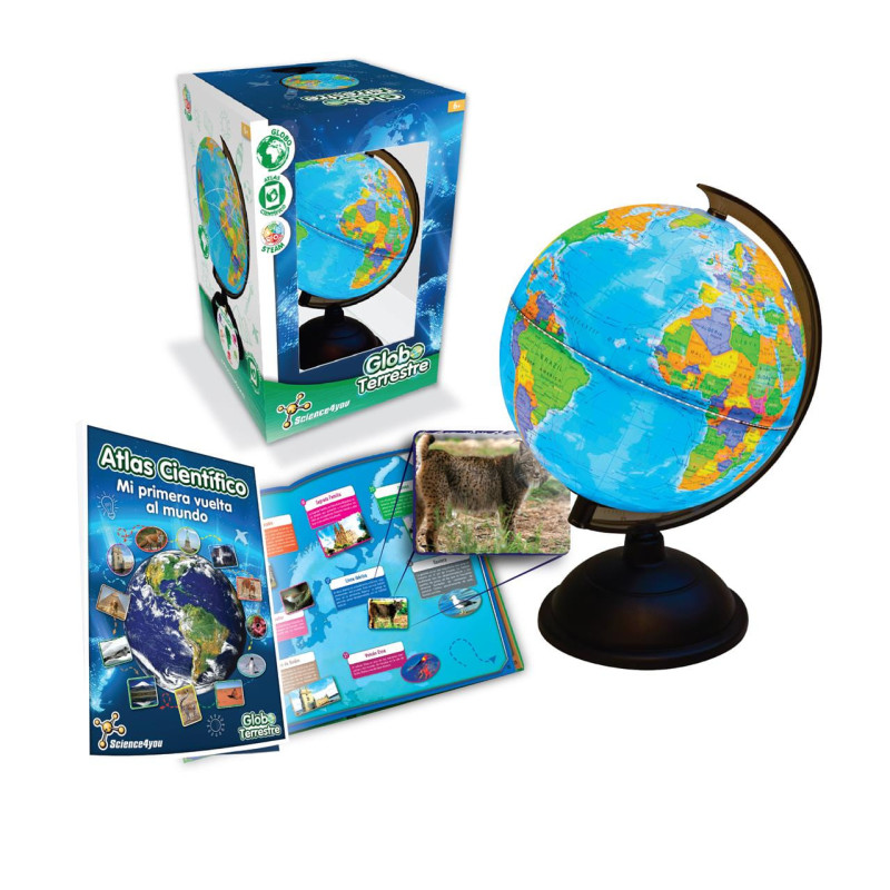 Esfera Terrestre Science4You con Atlas Mundial