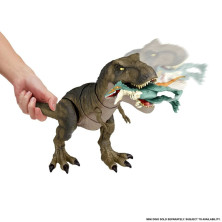 Dinosaurio Articulado Jurassic World T-Rex golpea y devora