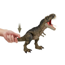 Dinosaurio Articulado Jurassic World T-Rex golpea y devora