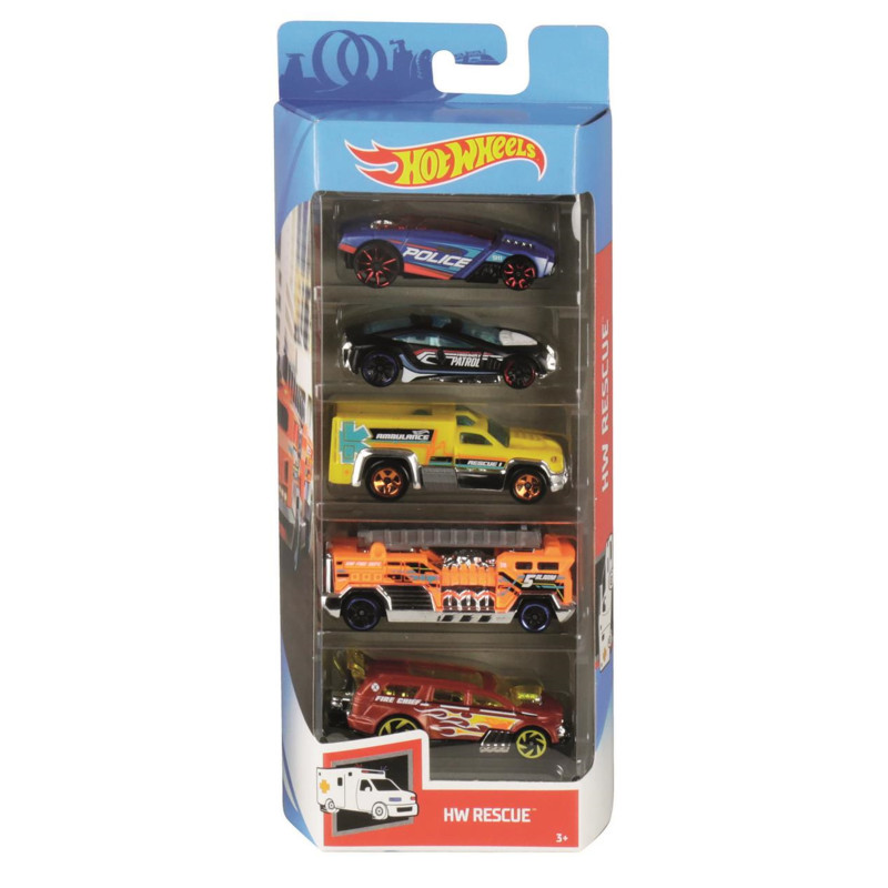 Caja coches Hot Wheels Pack 5 coches modelos surtidos