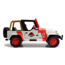 Coche a escala die cast Jada Jurassic Park Jeep Wrangler