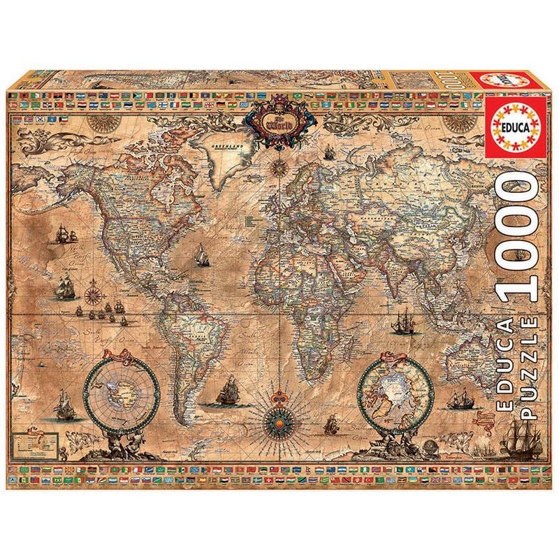 Puzzle Educa 1000 Mapamundi