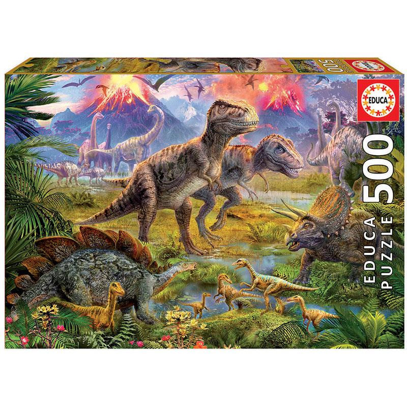 Puzzle Educa 500 Encuentro de Dinosaurios