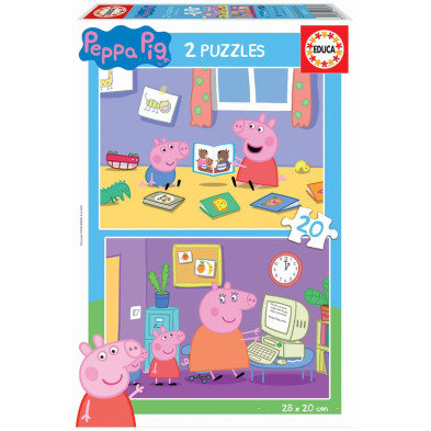Puzzle Educa 2x20 Peppa Pig