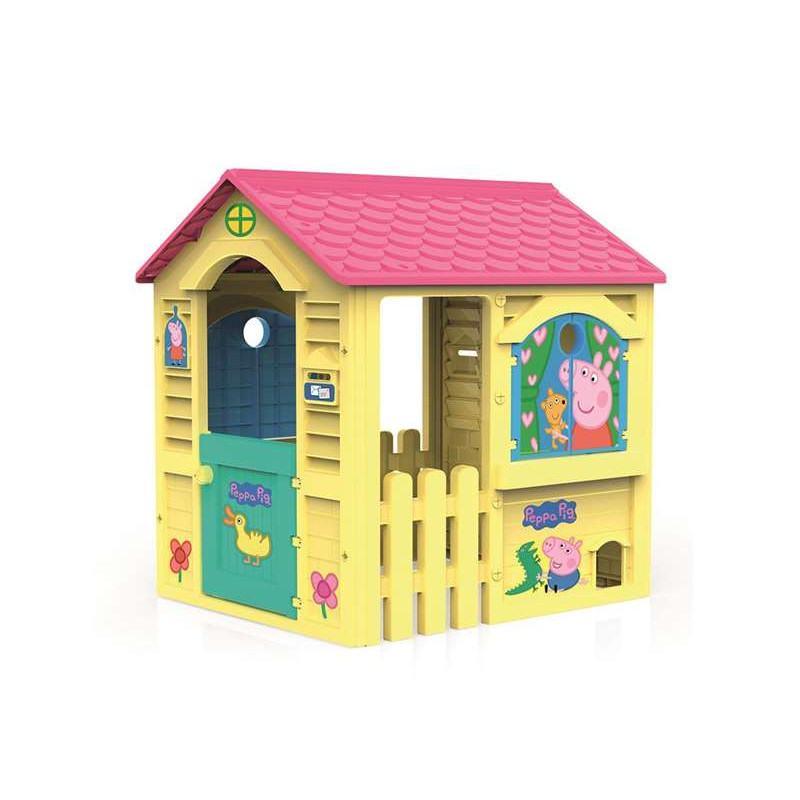 Casa de jardin Chicos Peppa Pig con hueco para mascotas