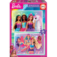 Puzzle Educa 2x48 Barbie