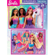Puzzle Educa 2x48 Barbie