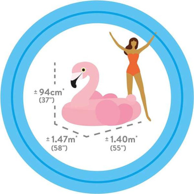 Figura hinchable Intex Flamingo 142 cm