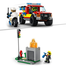 Rescate De Bomberos Y Persecución Policial Lego City