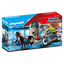 Conjunto Playmobil City Action Moto De Policía Y Ladrón