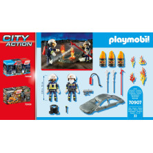 Conjunto Playmobil City Action Starter Pack Simulacro De Incendio