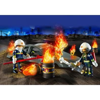 Conjunto Playmobil City Action Starter Pack Simulacro De Incendio