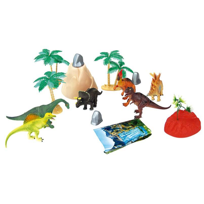 Bote Surtido Figuras de Animales Dinosaurios 30 Piezas